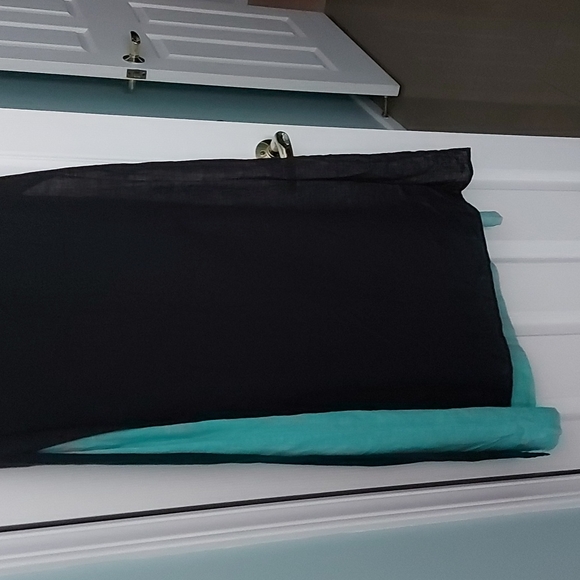 Finity maxi black and turquoise dress - Picture 9 of 10